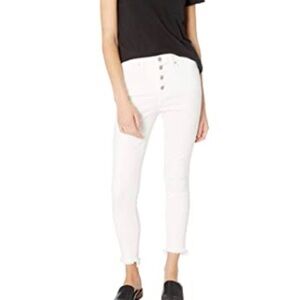 Madewell 10" High-Rise Skinny Jeans in Pure White